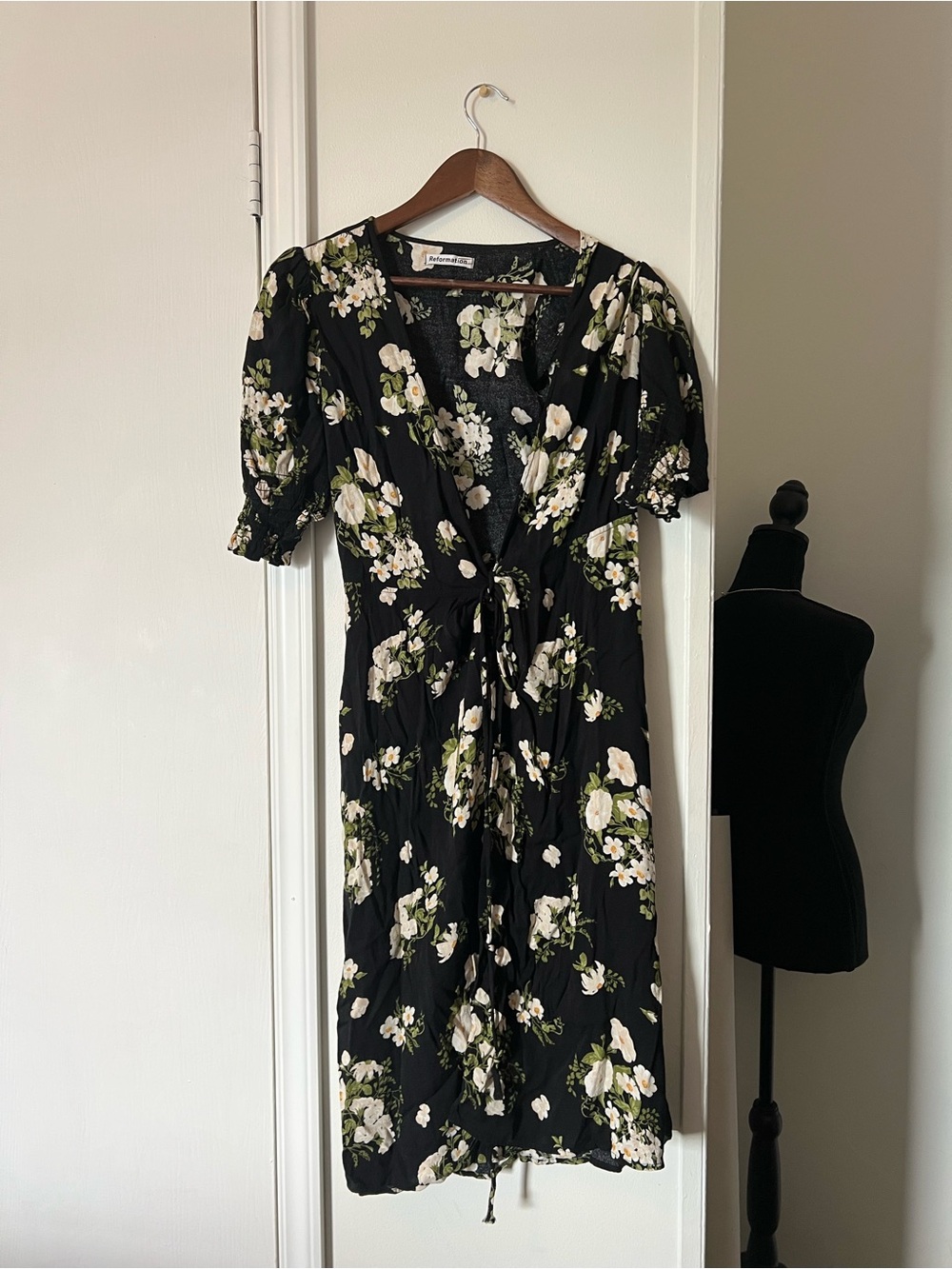 Reformation Esmeralda Floral Midi Dress Medium Cottagecore - Picture 2 of 6